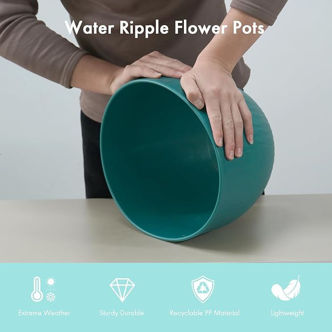 WSMKSZ 12 Inch Large Plant Pots - Image 4