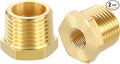 2 Pack Male to FeMale Adapters, 1/2" MNPT x 1/8" FNPT Brass Hex Bushing Reducer by Rebower