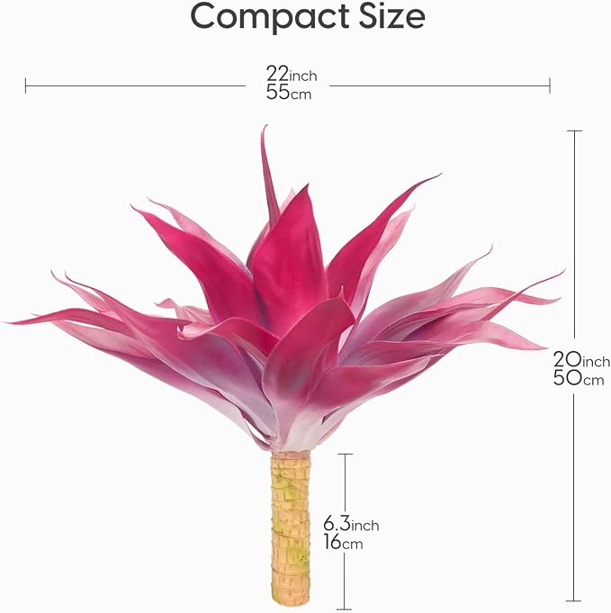 Velener Fake Agave Plant Outdoor, Artificial Plants Large Size - Image 2