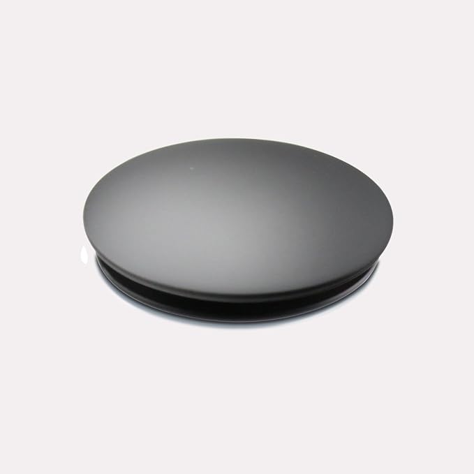 Bathroom Sink Pop Up Drain Without Overflow, Large Cap, Matte Black - Image 7