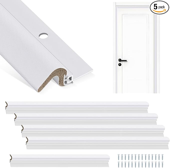 Yuntau 5 Pcs Screw on Door Weather Stripping 42" 36" Exterior Door Weather by Yuntau