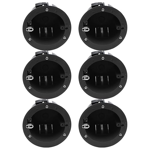 4-Inch 18 cu. in. PVC Old Work Round Electrical Box, 2-hour fire rated PVC box by TOMSHIELE