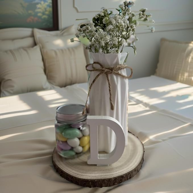 10pcs Wood Slices for Centerpieces 5.5-6.5 inches Wood Rounds for Tables Decor - Image 4
