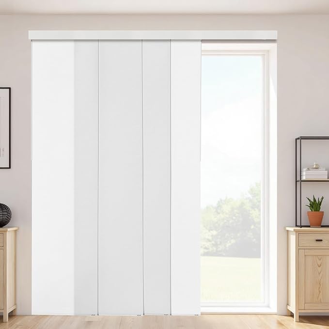 VEVOR Panel Track Blinds, Extendable Track from 45.8 in to 86 in W, Trimmable by VEVOR
