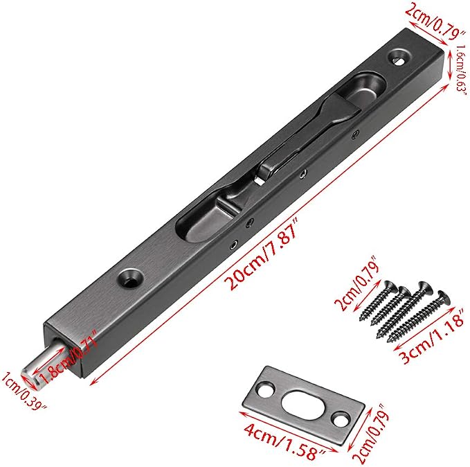 Sumnacon 2Pcs 8 Inch Door Bolts - Image 4