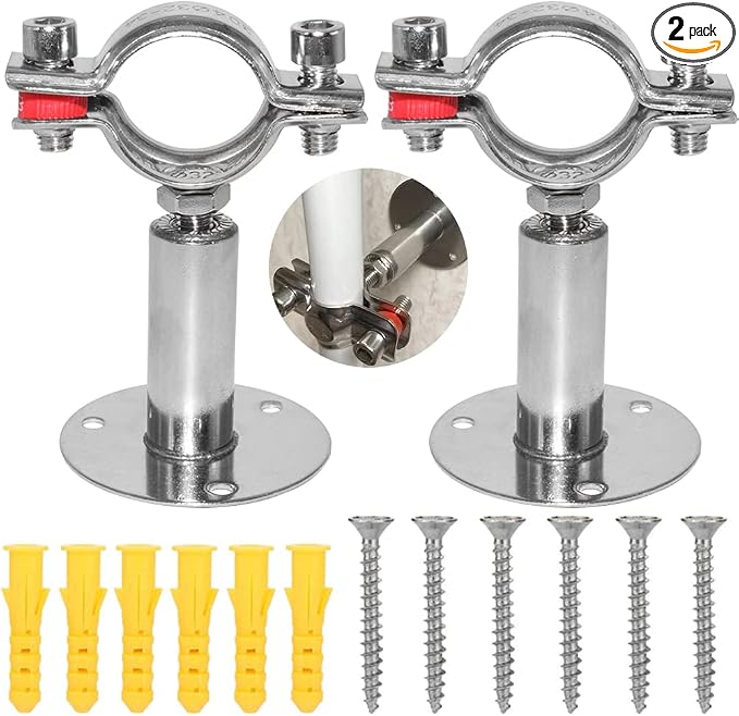 Beduan 1.5 Inch Stainless Steel Pipe Support Wall Ceiling Mount Pipe Strap by Beduan