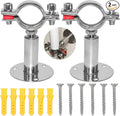 Beduan 3/4 Inch Stainless Steel Pipe Support Wall Ceiling Mount Pipe Strap by Beduan