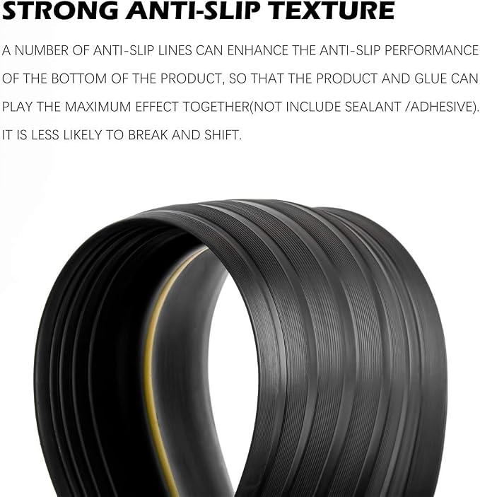 Papillon Garage Door Bottom Seal Strip, Weatherproof EPDM Rubber Threshold - Image 3