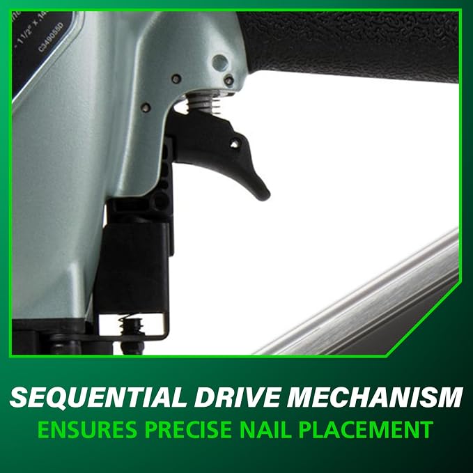 Metabo HPT Pneumatic Strip Nailer, 36° Metal Connector Tool, NR38AK | Fastens - Image 8