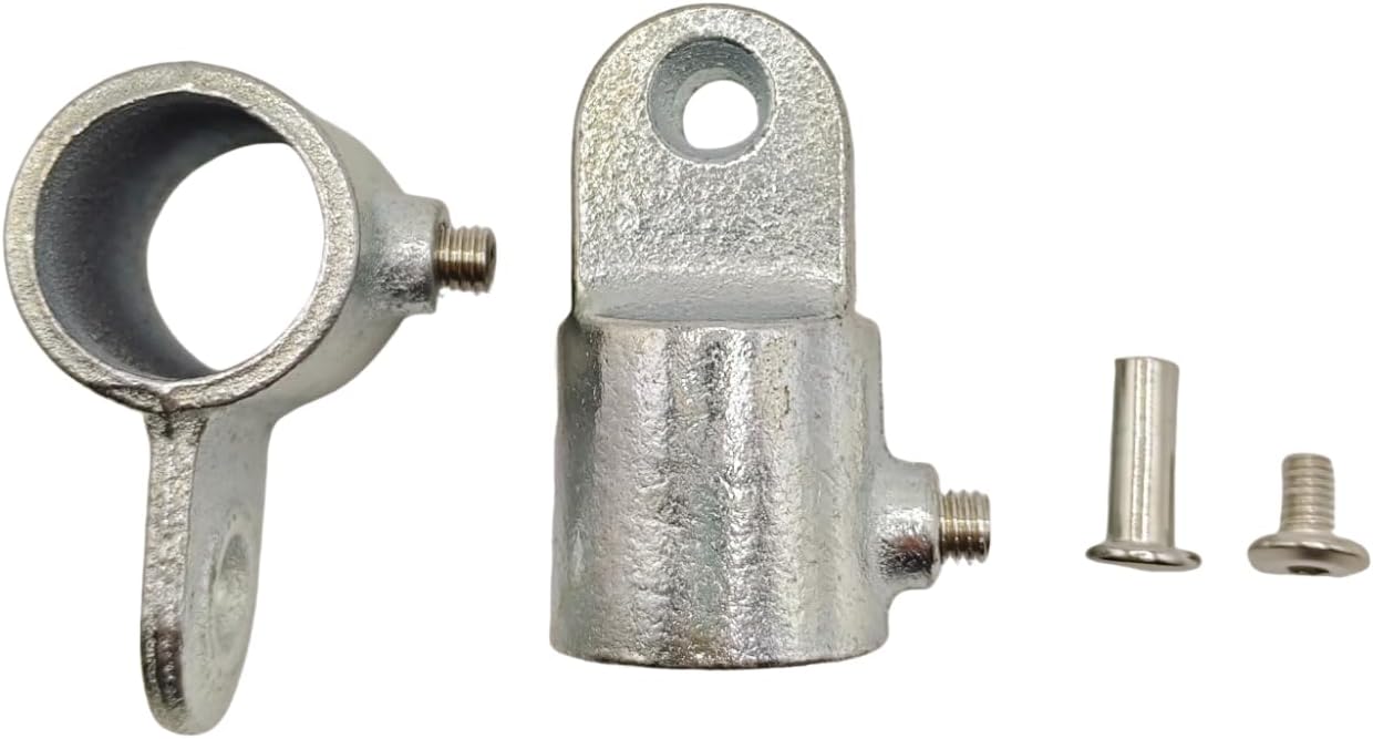 2 Pcs Single Swivel Socket, Adjustable Structural Pipe Fittings 1 Inch OD Steel - Image 6