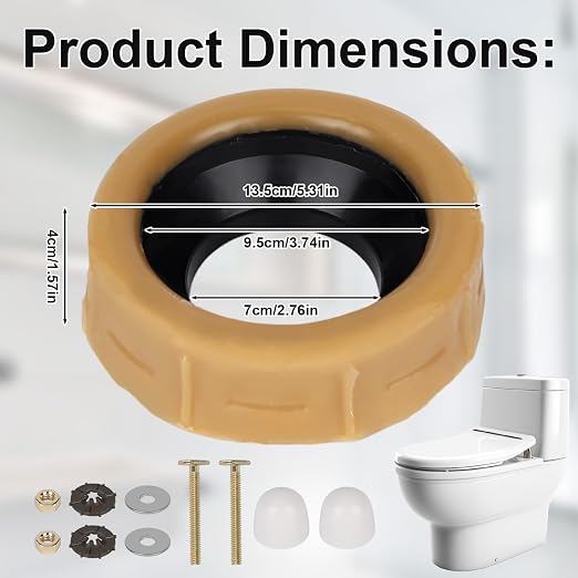 11pcs Extra Thick Toilet Wax Ring Replacement Kit, Toilet Wax Ring - Image 2