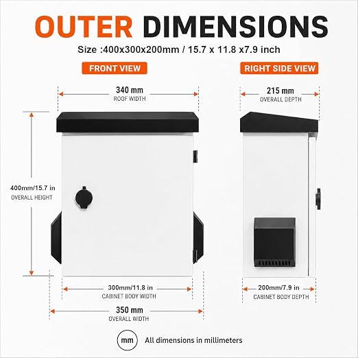 Outdoor Electrical Box, Weatherproof Electrical Enclosure - Image 2