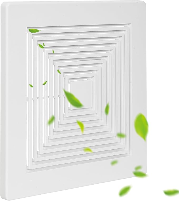 (1-Pack 12" BP90 Spring Bathroom Exhaust Fan Cover 12-1/4" x12" Vent Cover by Unknown