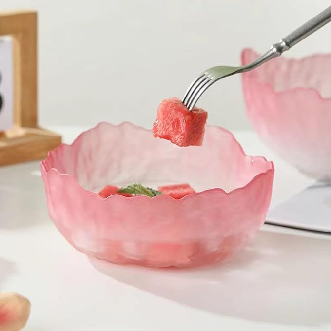 Glass Bowl for Salad Candy Fruit Serving Decorative Bowl Dish, Snack Dessert - Image 7