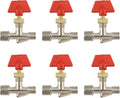 Ball Valves Shut Off Valves Zinc Alloy Ball Valve Shut Off Switch, 1/4 Male to by Home