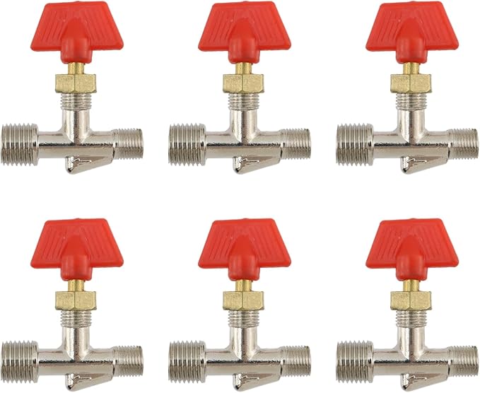 Ball Valves Shut Off Valves Zinc Alloy Ball Valve Shut Off Switch, 1/4 Male to by Home