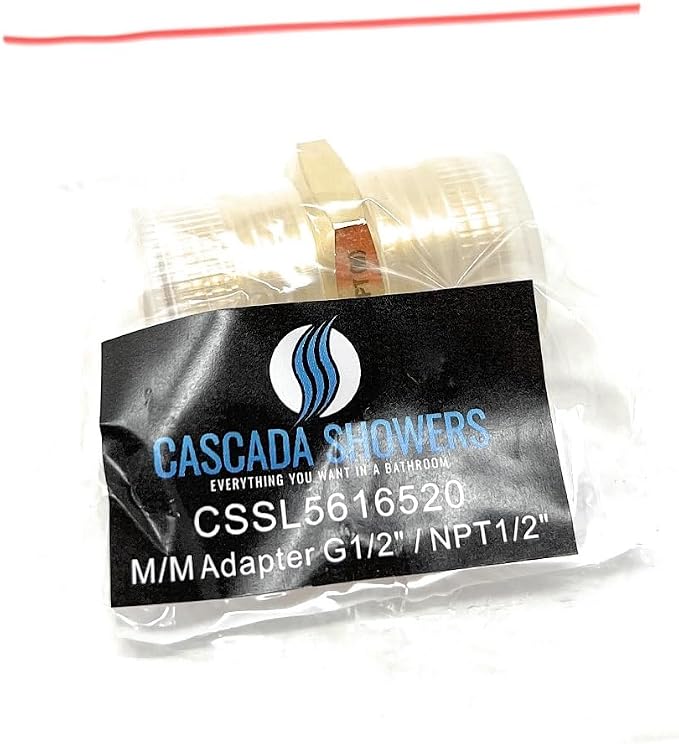 Cascada 1/2" G Thread Male to 1/2" NPT Thread Male Pipe Fitting Adapter - Image 5