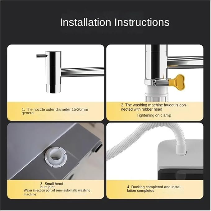 1.5M Washing Machine Draining Hose Plastic Tube Pipe Extension Drainpipe - Image 5