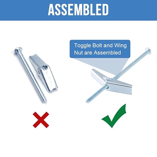 1/4"x4" Toggle Bolts 1/4 inch Wall Anchors - Image 6