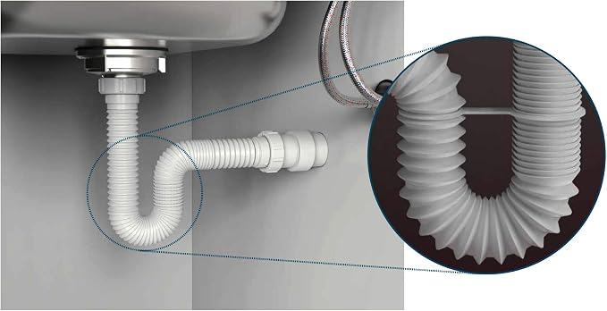 Flexible P-Trap for 1-1/2" Drain Pipes - Image 3