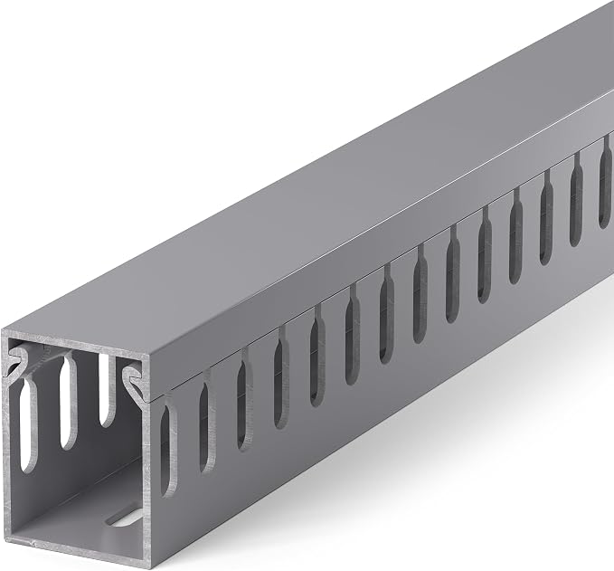 1.6" H x 1.2" W Cable Raceway, 6ft Under Desk Wire Management Channel, 2 Pack by ZhiYo