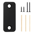 Blank Door Hole Cover Plate 1" x 2-1/4", Round Corner Deadbolt Strike Plate | by BonKuDoo
