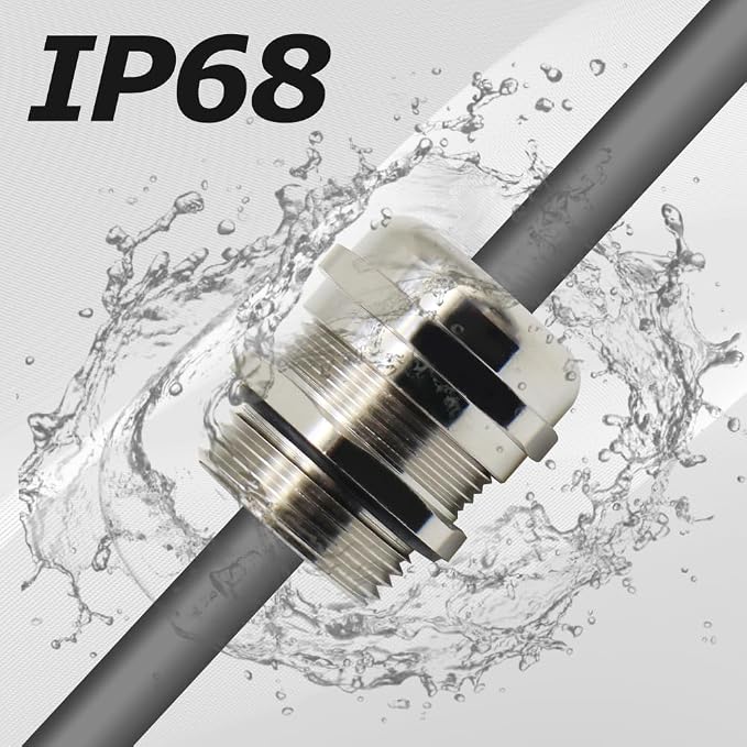 MAKERELE NPT Cable Glands 1" Nickel-Plated Brass IP68 Waterproof, Adjustable - Image 5