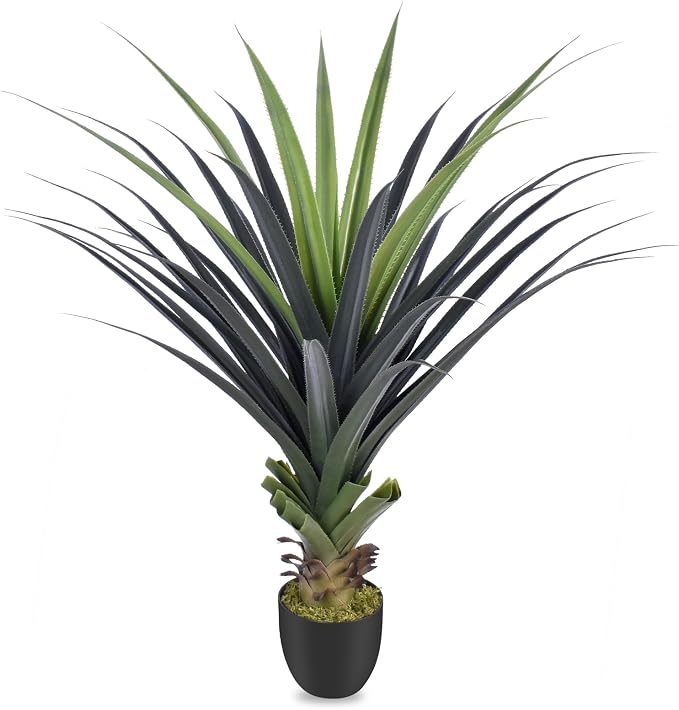 4ft Artificial Spiked Agave Plant, Indoor Outdoor Home, Office Decor 1pcs by Keeplush