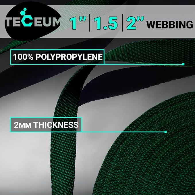 Webbing Strap, 3/4" to 2", 10-50 Yds, EDC gear, backpack repair and pet dog - Image 2