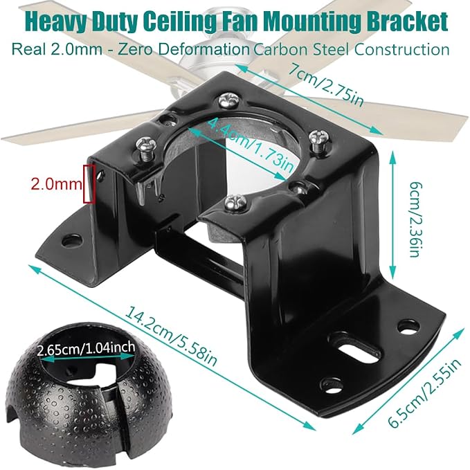 Universal Ceiling Fan Mounting Bracket Kit - Image 2