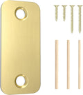 1" x 2-1/4" Door Hole Cover Plate, Stainless Steel Door Strike Filler Plate | by Unknown
