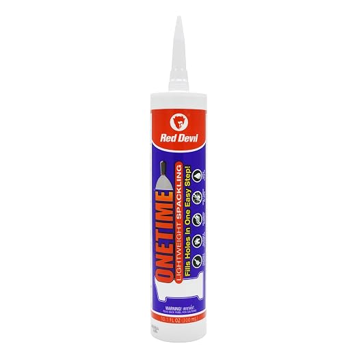 Red Devil 0550 Onetime Lightweight Spackling, 10.1 oz. Cartridge, 1 Pack by RedDevil