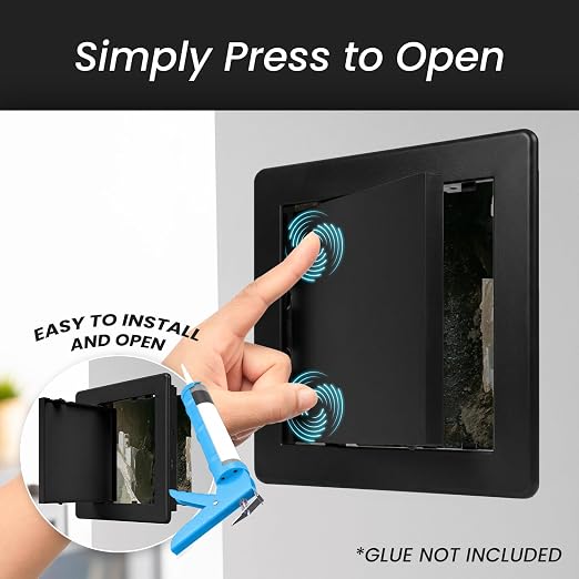 Repa Market 8 x10 Access Panel for Drywall and Ceiling – Black ABS Plastic Door - Image 3