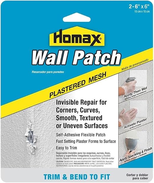 Homax 6"x6" 12 Pack Pre-Plastered Mesh Wall Patch by Homax