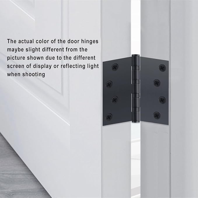 VOLUKA 3 Pack Stainless Steel 4'' Door Hinges - Image 4