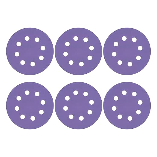 HARFINGTON 15Pcs 5Inch Sanding Disc 8 Hole 5000Grit Purple Aluminum Oxide | by HARFINGTON