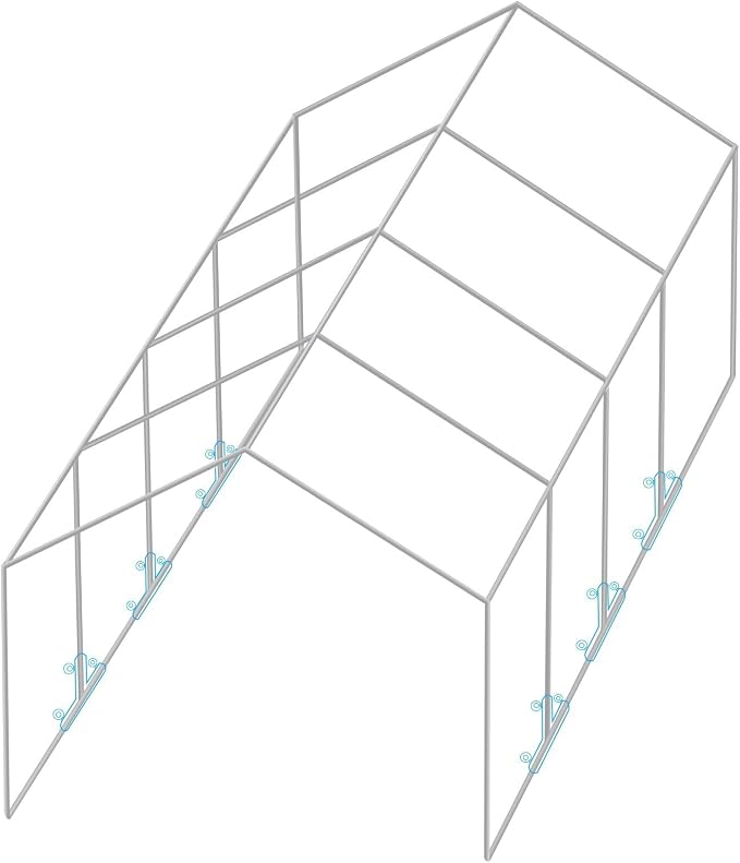 Aoneky 1'' Corner Canopy Fitting Couplers Kit - Image 2