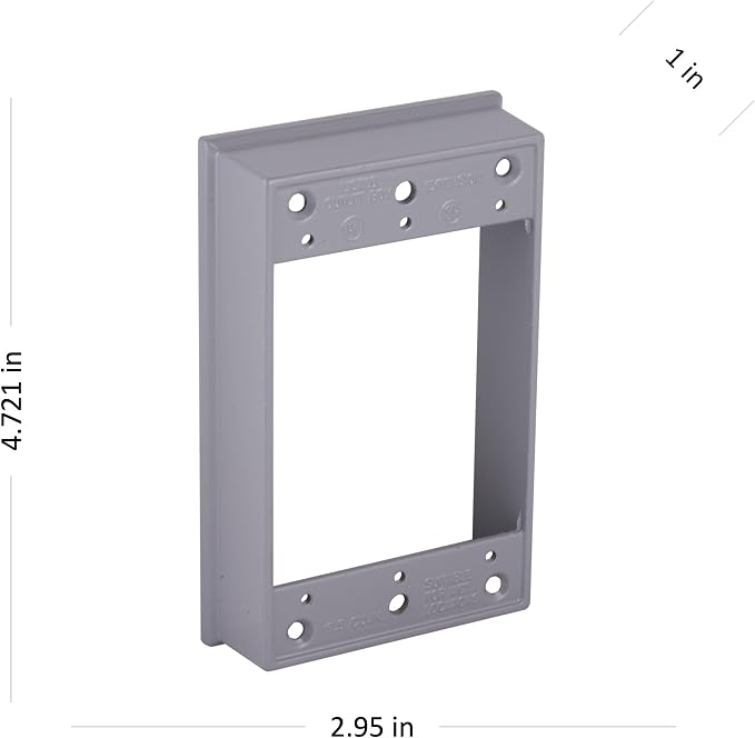 Hubbell-Raco 5406-0 Weatherproof Extension Box, 1 Gang, 18.3 Cu-in X 4-1/2 in L - Image 5