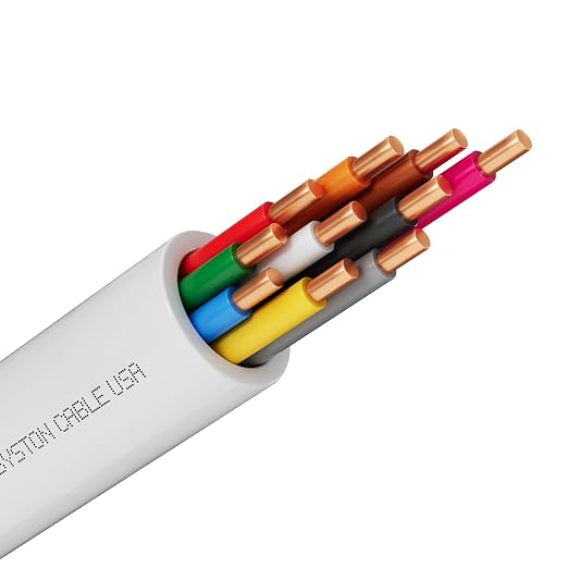 Syston 18/10 Thermostat HVAC Cable Wire, 100% Solid Copper, Riser/CL3R/CMR | 18 by SystonCableTechnology