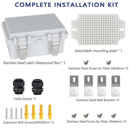 Electrical Junction Box, IP67 Waterproof Outdoor Box ABS Plastic Enclosure - Image 7