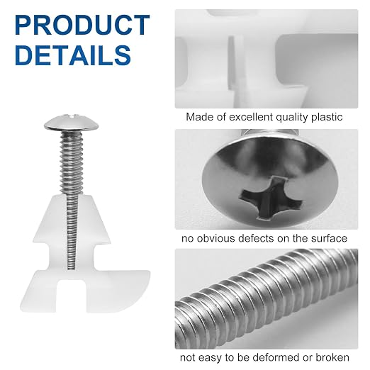 Toilet Seat Screws & Bolts for Kohler 1133024 Hardware Pack, Compatible - Image 6