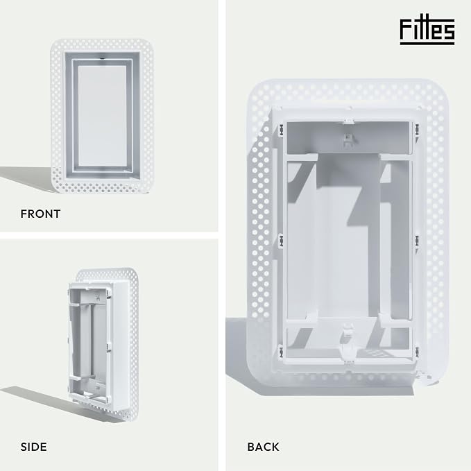 Fittes Flush Wall Vent, Minimalist ABS Plastic HVAC Air Return Register Cover - Image 4
