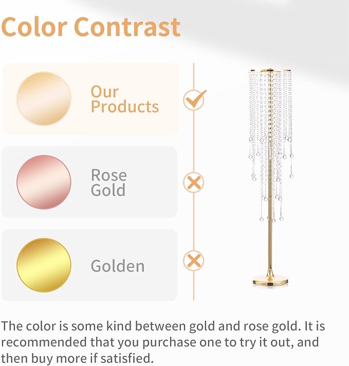 NUPTIO Gold Vases for Centerpieces Wedding - Image 5
