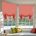 H.VERSAILTEX Red Christmas Blackout Tie-Up Curtain Rod Pocket Energy Efficient by HVERSAILTEX