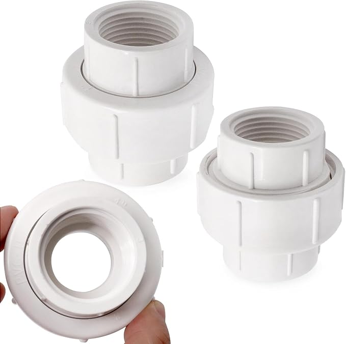 1 inch PVC Pipe Union Fittings, PVC Connectors Female Thread Coupling - Image 6