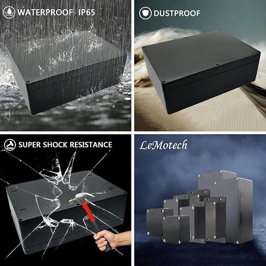 Project Box ABS Plastic IP65 Waterproof Dustproof Electrical Junction Box - Image 7