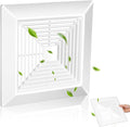 White Square Bathroom Exhaust Fan Cover by NIYANGLE