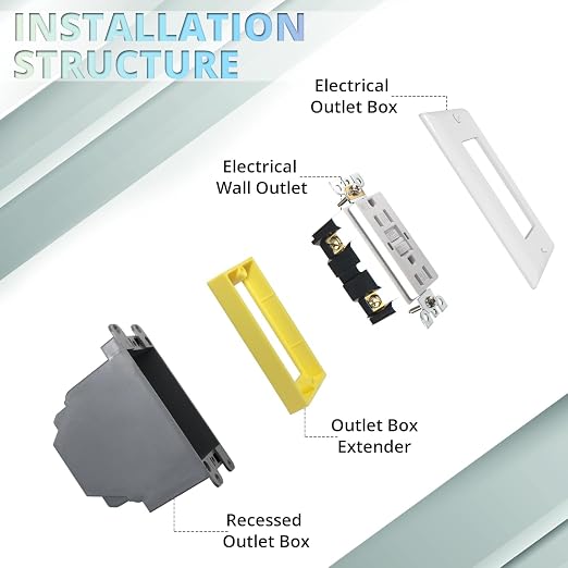 MAKERELE 1 Gang Receptacle Outlet Box Extender, 1 Pack | - Image 5
