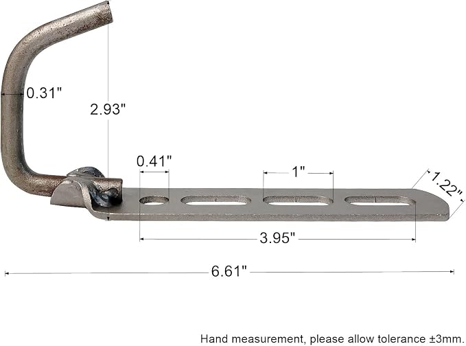 Emotor Industries Universal Straight Exhaust Hanger Welded Steel - Image 2