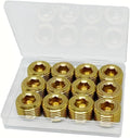 12PCS 1/2" NPT Brass Male Pipe Plug Fitting Hex Counter Sunk Pipe Plug by JSMOUID